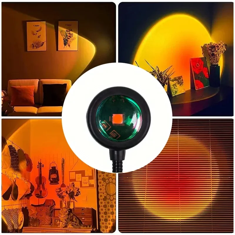 Sunset lamp i olika rum
